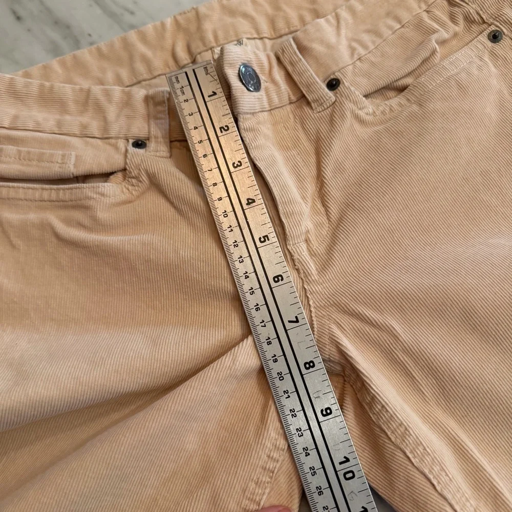 J CREW Vanilla Crème Cotton Corduroy‎ Jeans Pants, FAVORITE FIT, Size 29R